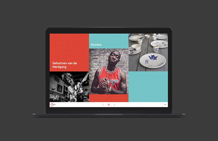 Brabant C online annual report on a laptop