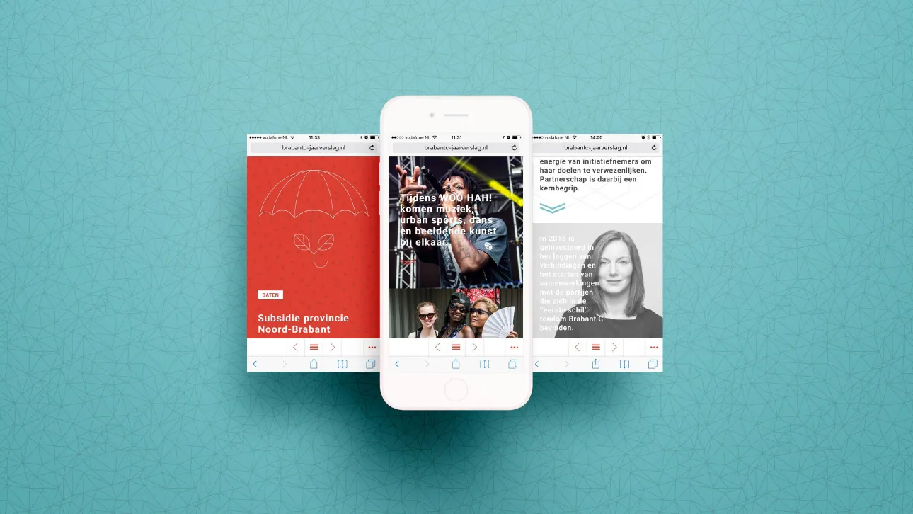 Brabant C annual report on mobile