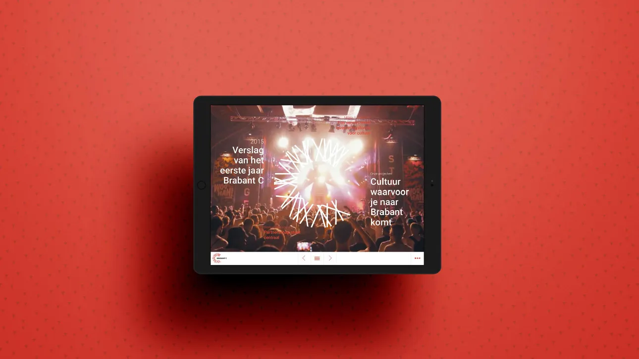 Brabant C annual report on tablet